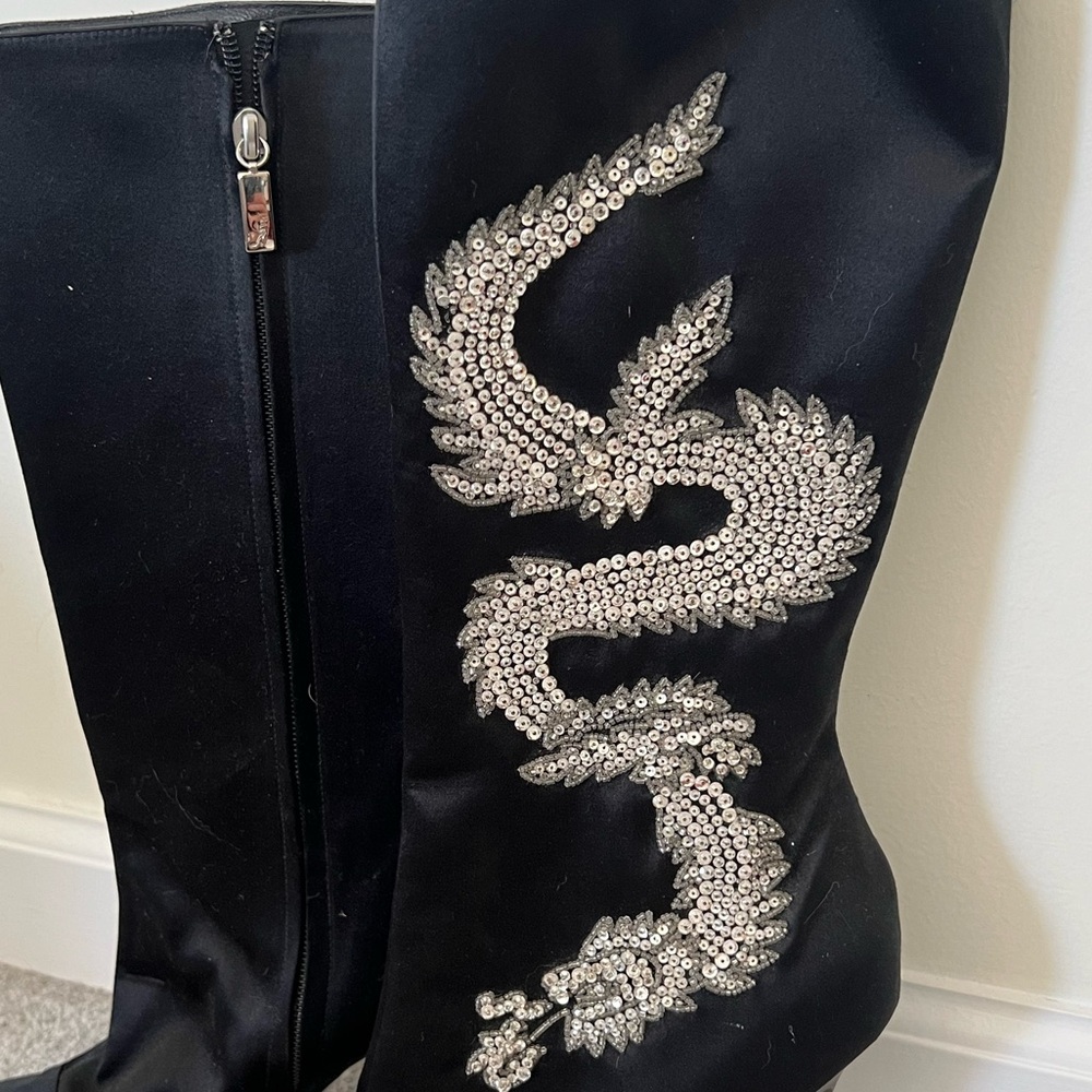 Rene Caovilla Sequin Boots Size 41 - Picture 4 of 4